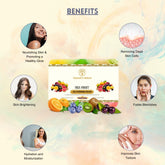 Vagad’s Herbal Mix Fruit Soap – Refreshing Fruit-Infused Bath Bar | Packed with Natural Fruit Extracts & Antioxidants | Deep Cleansing & Skin Nourishing Formula | Paraben-Free | For All Skin Types- 125gm (Pack of 3)